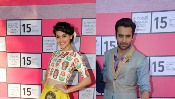 Taapsee Pannu, Jackky Bhagnani and others at the Lakme Fashion Week 2015 curtain raiser