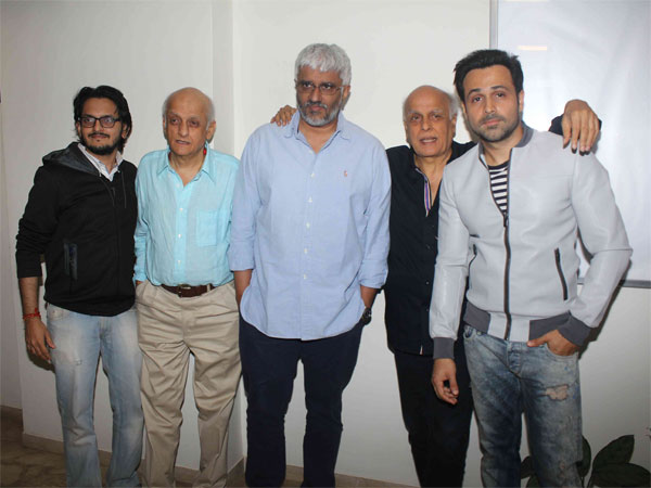 Emraan, Mahesh Bhatt, Vikram Bhatt and others at the trailer launch of 'Mr. X'
