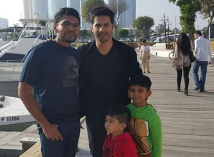 Varun Dhawan while shooting Dhishoom