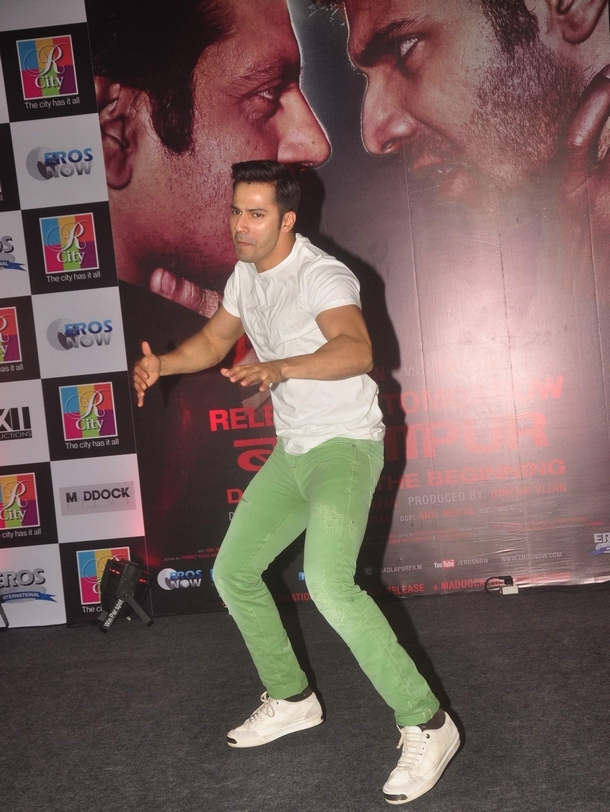 Varun performs at a mall in Mumbai
