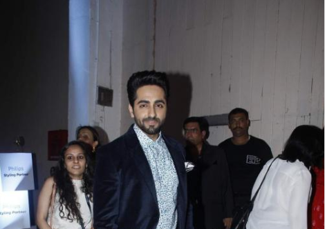 Ayushmann Khurrana attends Manish Malhotra's show at Lakme Fashion Week 2015