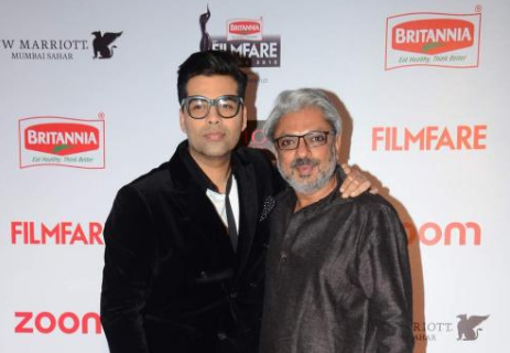 Karan Johar and Sanjay Leela Bhansali at Filmfare Awards Pre-Party