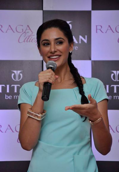 Nrgis Fakhiri at Titan new Raga new collection launch