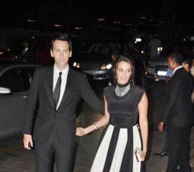 Neha Dhupia at birthday party of Karan Johar