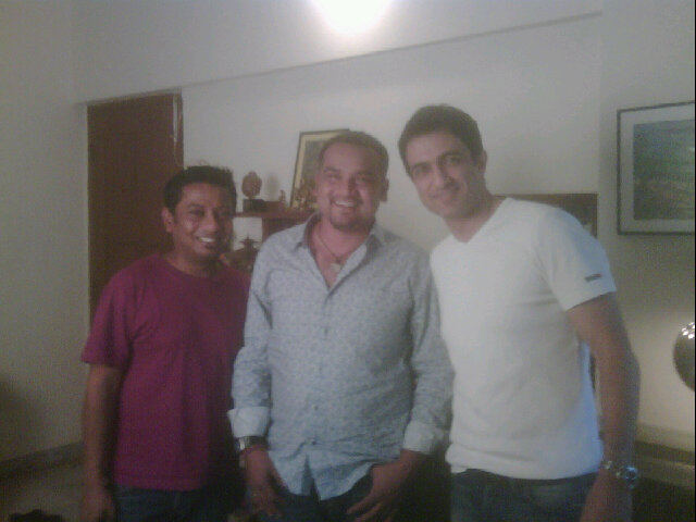 Onir with Sanja Suri and Nila Panda