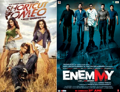 1st Day Box Office Collection Of RAANJHANA ENEMMY & SHORTCUT ROMEO