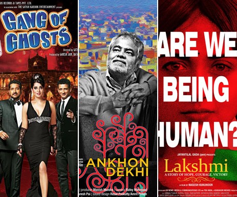 1st Day Box Office Collection Of AANKHON DEKHI GANG OF GHOSTS LAKSHMI THE MUPPETS