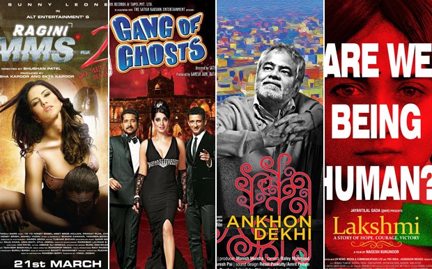 1st Day Opening Box Office Collection Trends Of RAGINI MMS 2 GANG OF GHOSTS LAKSHMI AANKHON DEKHI