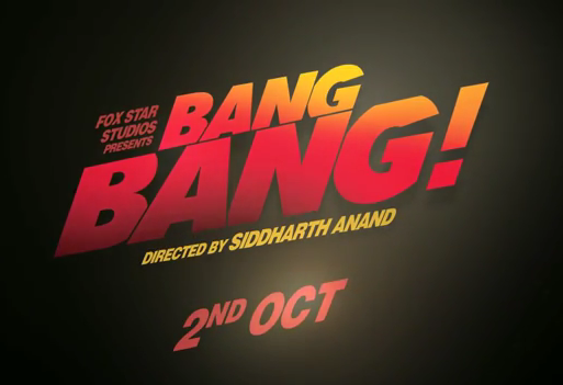 BANG BANG : Out on 2nd October