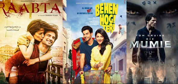 1st Day Box Office Collection Of RAABTA, BEHEN HOGI TERI And THE MUMMY