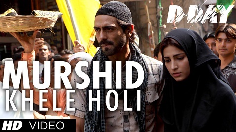 D DAY MURSHID KHELE HOLI VIDEO SONG | RISHI KAPOOR, IRRFAN KHAN, ARJUN RAMPAL