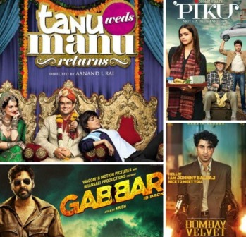 Top 13 Opening Weekends In 2015, GABBAR IS BACK ON TOP, TANU WEDS MANU RETURNS 2nd Followed By DIL DHADAKANE DO