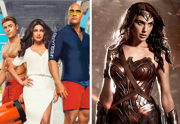 1st Day Box Office Collection Of BAYWATCH And WONDER WOMAN